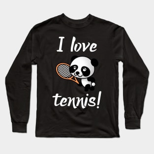 I Love Tennis Long Sleeve T-Shirt